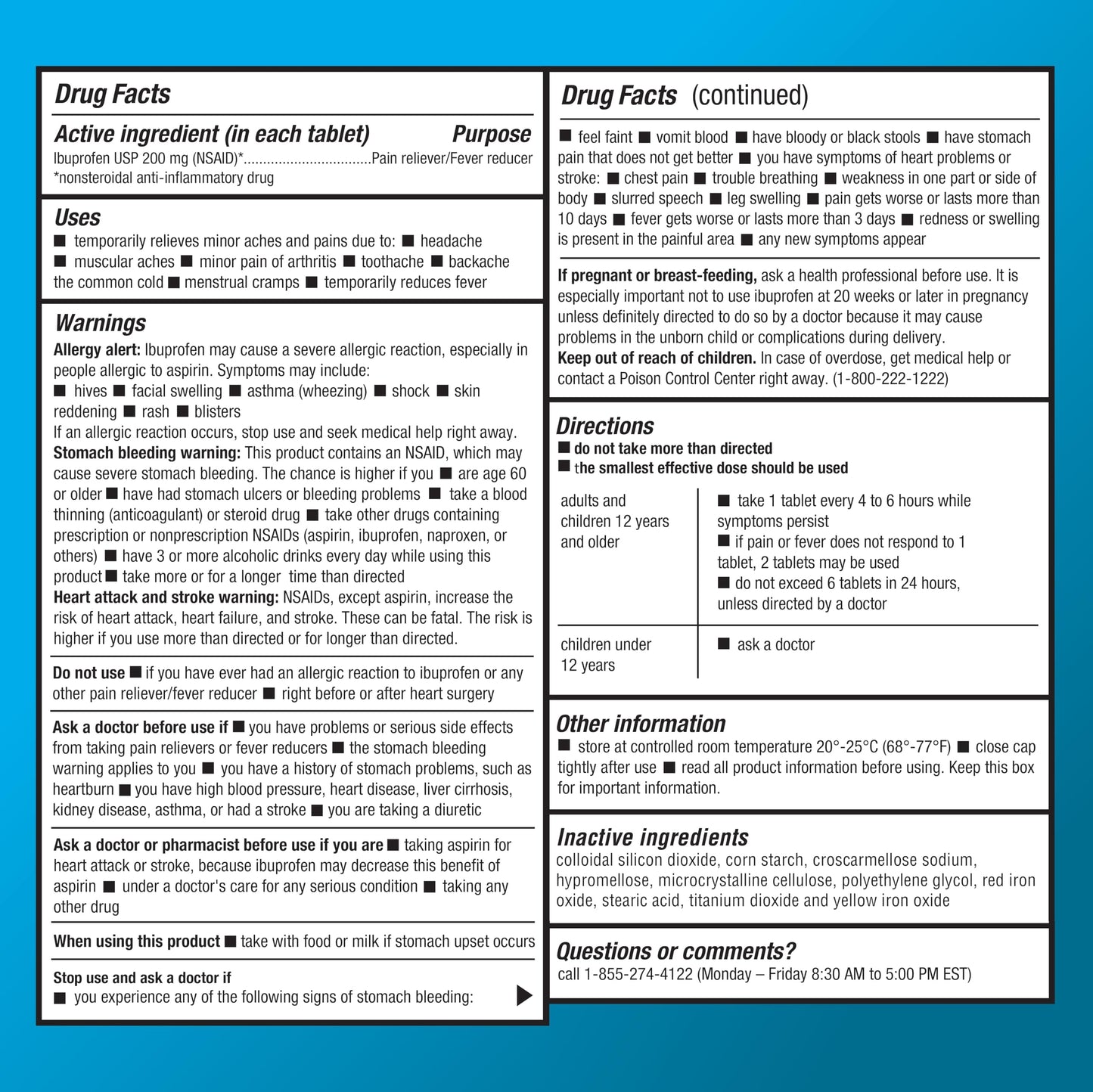 Ibuprofen 200mg Tablets